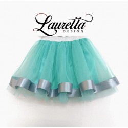 TUTU VERDE CU BANDA SATINATA