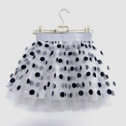 TUTU ALB CU BULINE MARI NEGRE