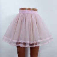TUTU ROZ CU DANTELA