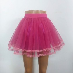 TUTU FUCSIA CU DANTELA