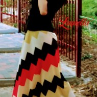 FUSTA DAMA ZIG-ZAG COLOR