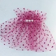 MANSETA DECOR POZE TIUL FUCSIA BULINE MICI