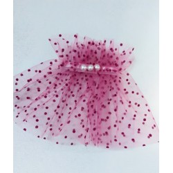 MANSETA DECOR POZE TIUL FUCSIA BULINE MICI MANSETA DECOR POZE TIUL FUCSIA BULINE MICI