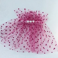 MANSETA DECOR POZE TIUL FUCSIA BULINE MICI