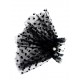 MANSETA DECOR POZE TIUL NEGRU CU BULINE MICI MANSETA DECOR POZE TIUL NEGRU CU BULINE MICI