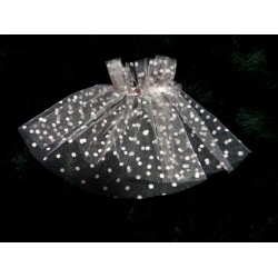 MANSETA DECOR POZE TIUL ROZ CU BULINE MICI