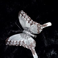 DECOR POZE FLUTURE ARGINTIU