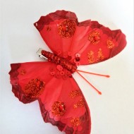 DECOR POZE FLUTURE ROSU