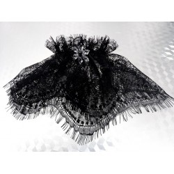 MANSETA DECOR POZE DANTELA  CHANTIL NEGRU
