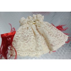 MANSETE DECOR POZE DANTELA CREM