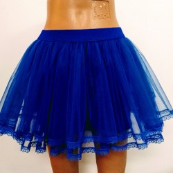 TUTU ALBASTRU  CU DANTELA