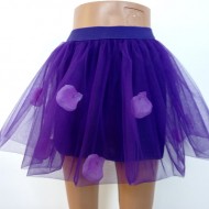 FUSTA TIUL MOV PETALE LILA