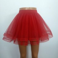 TUTU ROSU CU DANTELA