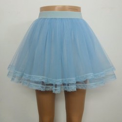 TUTU BLEU CU DANTELA