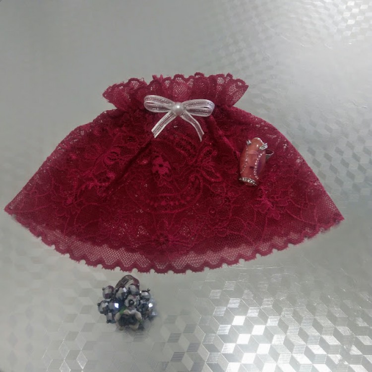 MANSETA DECOR POZE DANTELA  FUCSIA