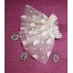 MANSETA DECOR POZE ALBA CU BULINE MARI SI MICI IVORY