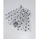MANSETA DECOR POZE ALBA CU BULINE NEGRE MANSETA DECOR POZE ALBA CU BULINE NEGRE