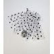 MANSETA DECOR POZE ALBA CU BULINE NEGRE MANSETA DECOR POZE ALBA CU BULINE NEGRE