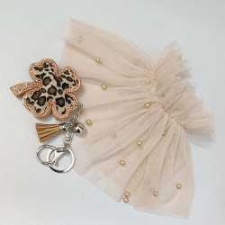 MANSETA DECOR POZE CREM CU PERLE CREM