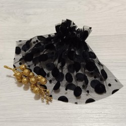 MANSETA DECOR POZE NEAGRA BULINE MARI SI MICI