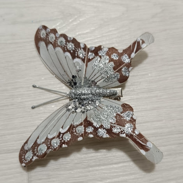 DECOR POZE FLUTURE ARGINTIU DECOR POZE FLUTURE ARGINTIU