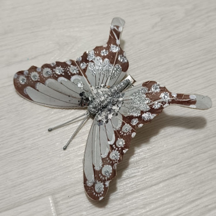 DECOR POZE FLUTURE ARGINTIU DECOR POZE FLUTURE ARGINTIU