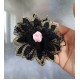 BRATARA NUNTA FLOARE NEAGRA DANTELA, TIUL SI TRANDAFIR ROZ BRATARA NUNTA FLOARE NEAGRA DANTELA, TIUL SI TRANDAFIR ROZ