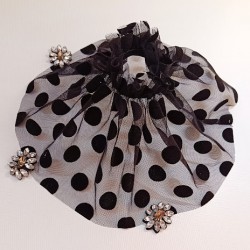 MANSETA DECOR POZE NEAGRA BULINE DE CATIFEA MARI