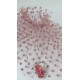 MANSETA DECOR POZE ROZ PUDRA CU BULINE MICI