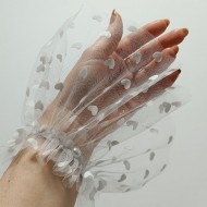 MANSETA DECOR POZE ALBA CU INIMI