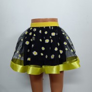 TUTU MARGARETA NEGRU CU GALBEN