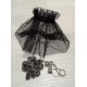 MANSETA DECOR POZE NEAGRA CU STROPITURI NEGRE MANSETA DECOR POZE NEAGRA CU STROPITURI NEGRE